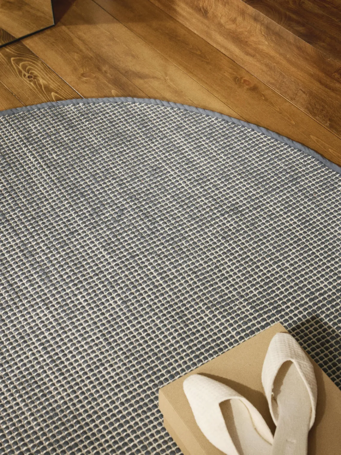 Online Alfombra redonda artesanal de lana Amaro Redonda|Alfombras Rectangulares