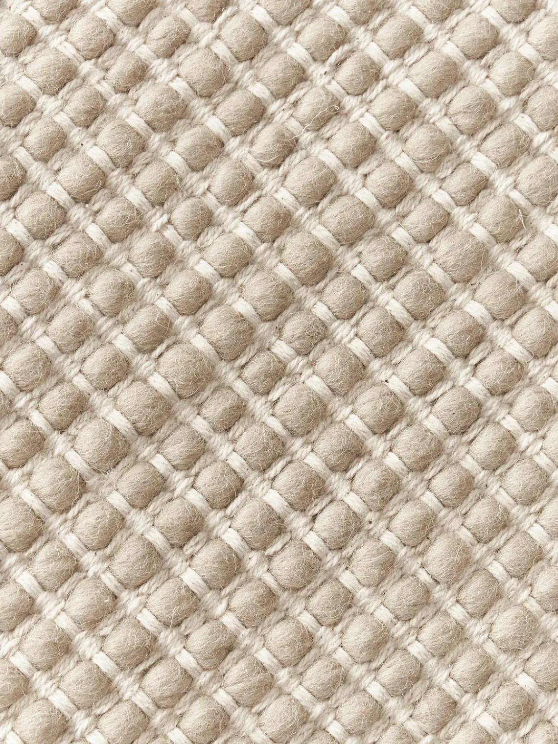 Redonda|Alfombras Rectangulares>Westwing Collection Alfombra redonda artesanal de lana Amaro Beige claro, blanco crema