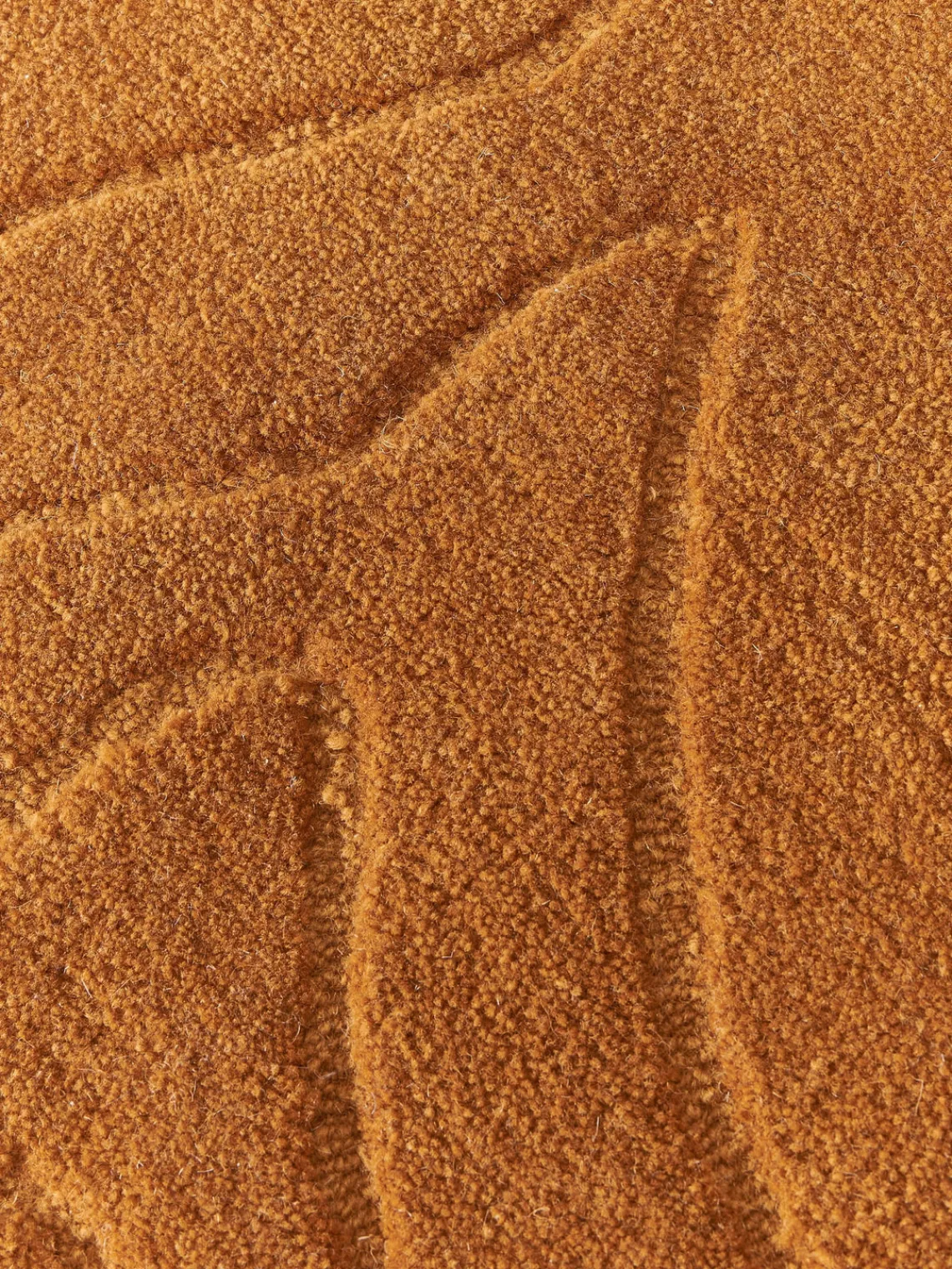 Redonda|Alfombras Rectangulares>Westwing Collection Alfombra redonda artesanal de lana Aaron Amarillo mostaza