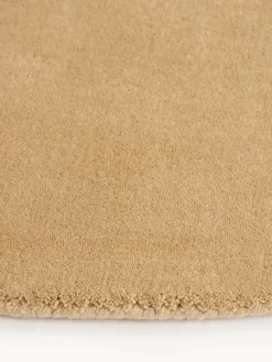 Redonda|Alfombras Rectangulares>Westwing Collection Alfombra redonda artesanal de lana Zayne Ocre