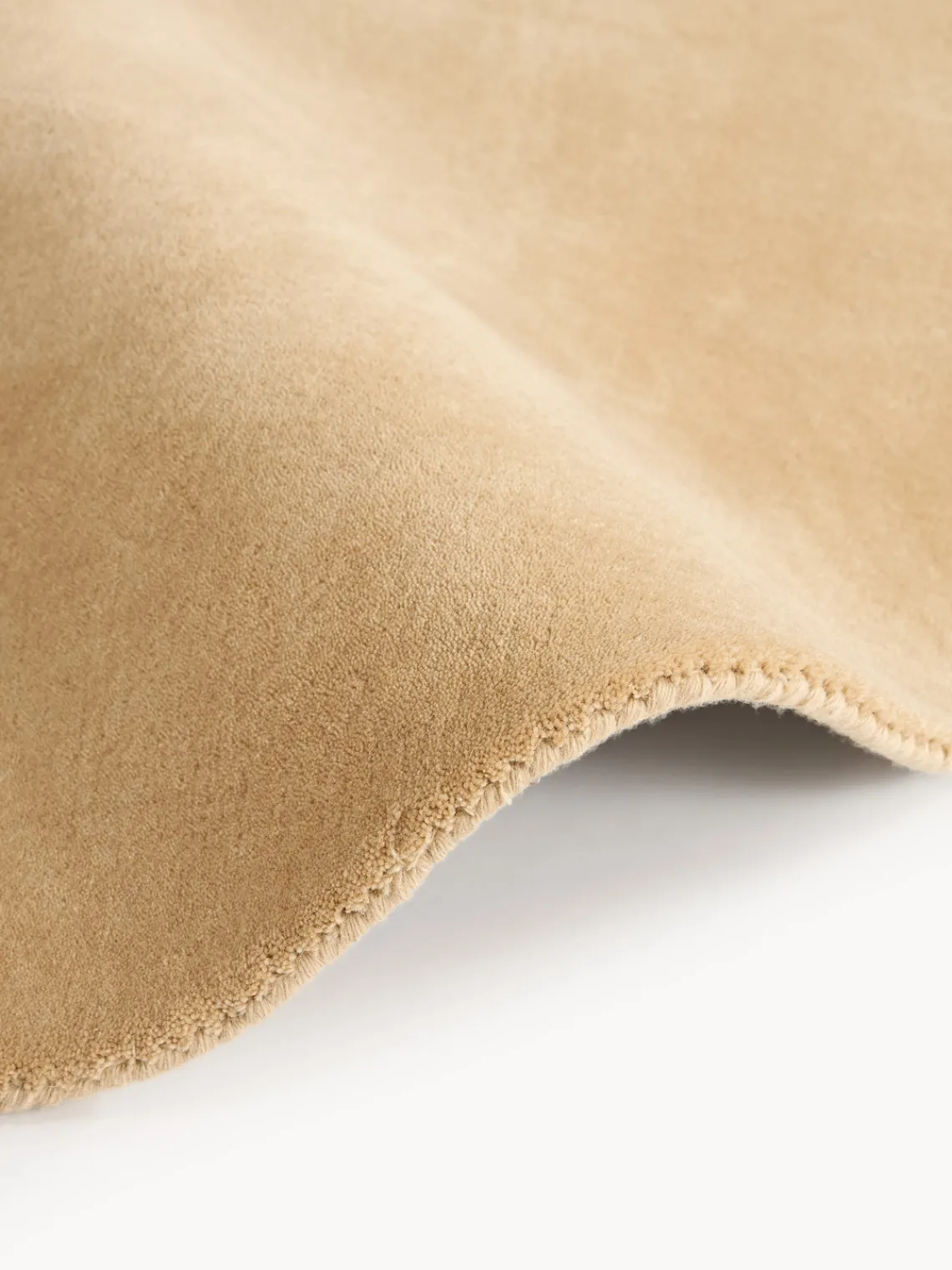 Redonda|Alfombras Rectangulares>Westwing Collection Alfombra redonda artesanal de lana Zayne Ocre