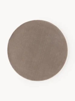 Redonda|Alfombras Rectangulares>Westwing Collection Alfombra redonda artesanal de lana Zayne Greige