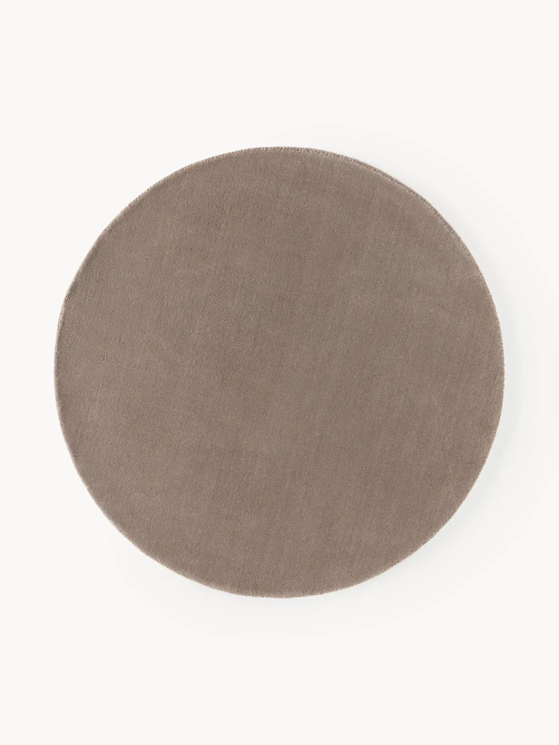 Redonda|Alfombras Rectangulares>Westwing Collection Alfombra redonda artesanal de lana Zayne Greige