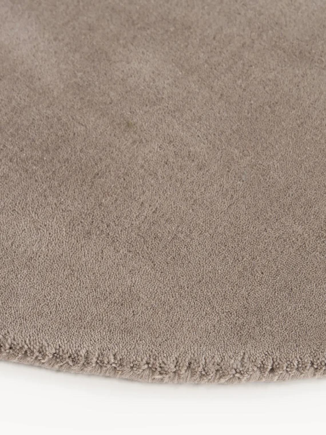 Redonda|Alfombras Rectangulares>Westwing Collection Alfombra redonda artesanal de lana Zayne Greige