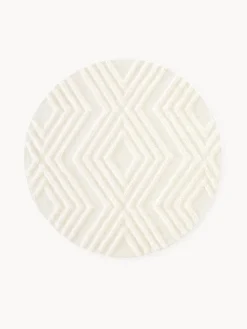 Redonda|Alfombras Rectangulares>Westwing Collection Alfombra redonda de algodón texturizada Ziggy