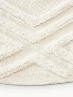 Redonda|Alfombras Rectangulares></noscript>Westwing Collection Alfombra redonda de algodón texturizada Ziggy