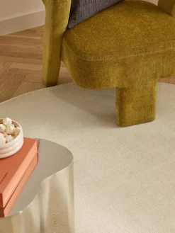 Outlet Alfombra redonda de algodón artesanal Lora Redonda|Alfombras Rectangulares