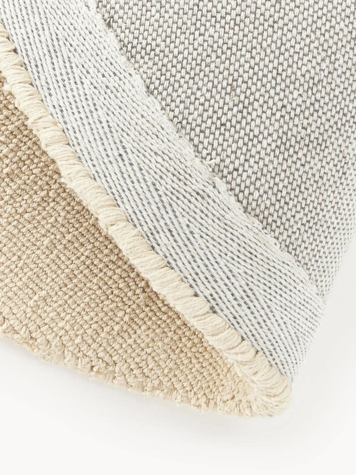 Outlet Alfombra redonda de algodón artesanal Lora Redonda|Alfombras Rectangulares