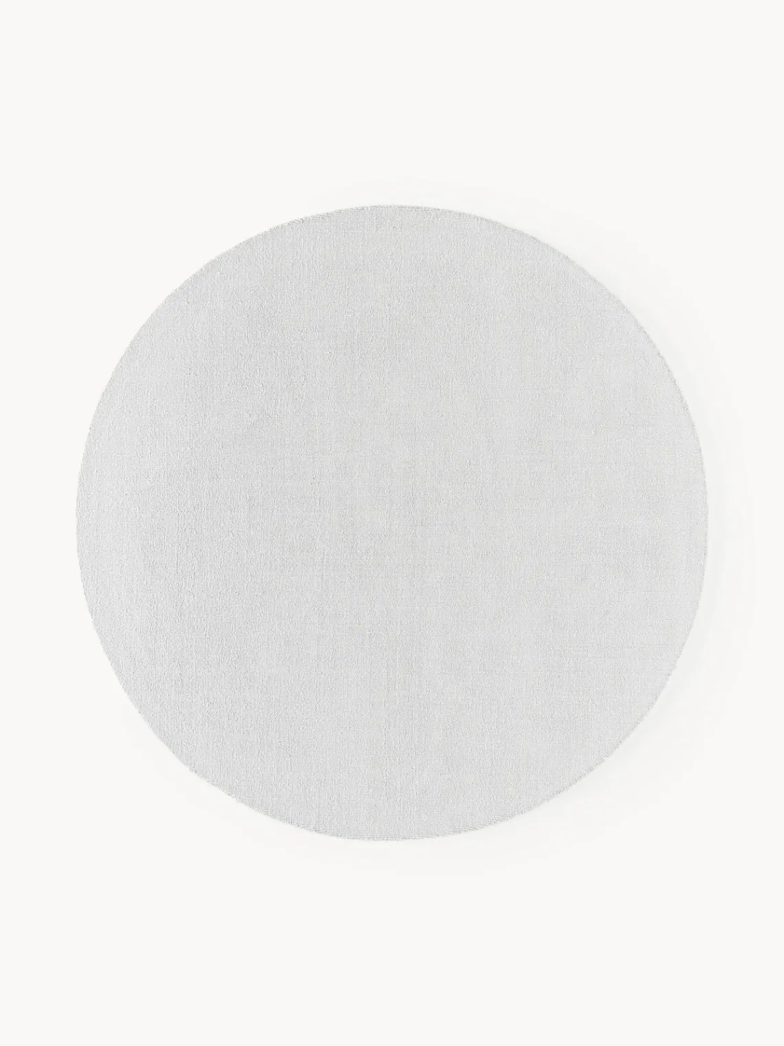 Redonda|Alfombras Rectangulares>Westwing Collection Alfombra redonda de algodón artesanal Lora Gris claro