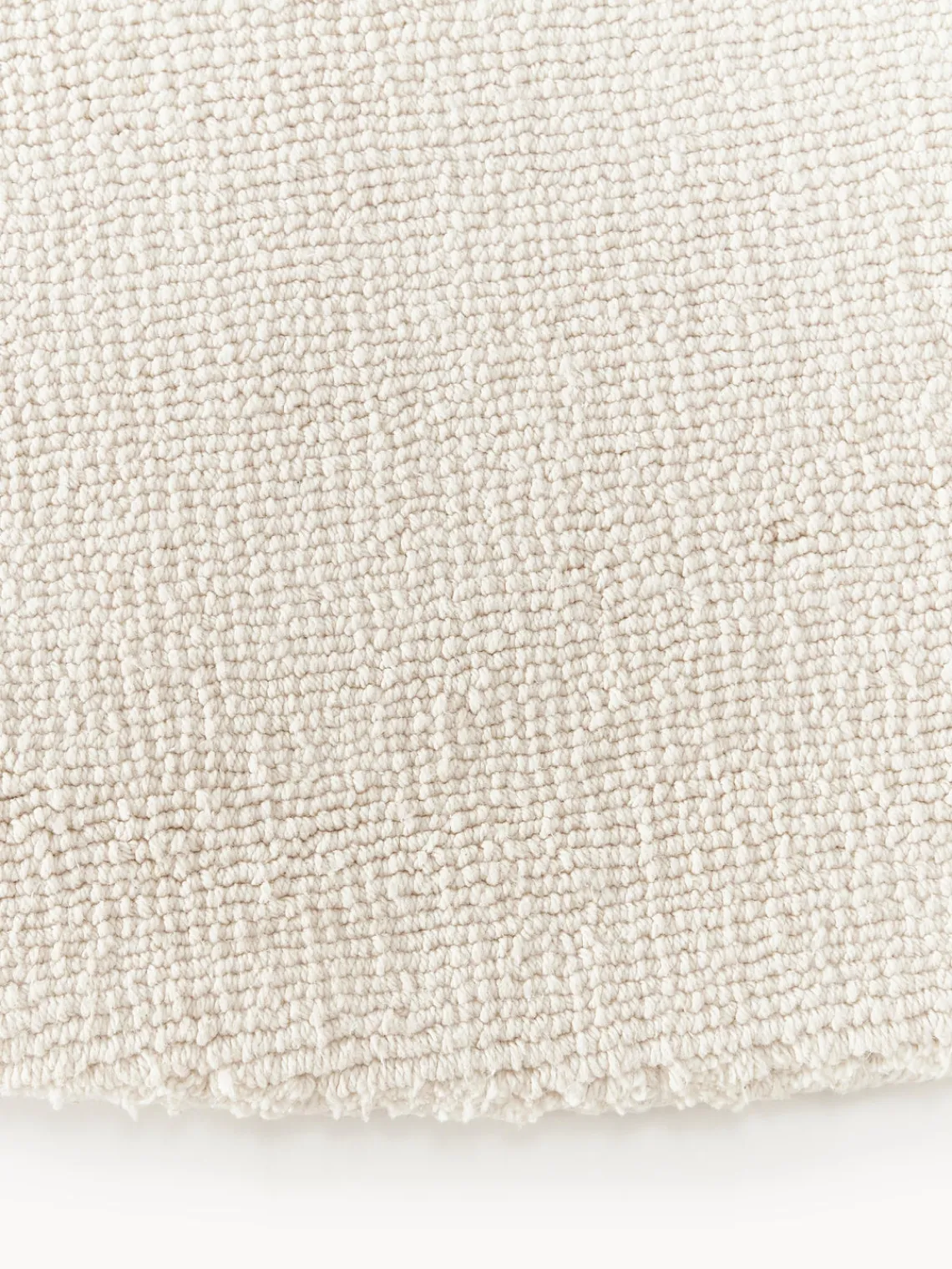 Redonda|Alfombras Rectangulares>Westwing Collection Alfombra redonda de algodón artesanal Lora Blanco Off White