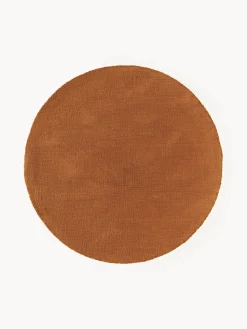 Redonda|Alfombras Rectangulares>Westwing Collection Alfombra redonda de algodón artesanal Lora Terracota