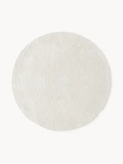 Redonda|Alfombras Rectangulares>Westwing Collection Alfombra redonda de pelo largo Leighton Blanco Off White