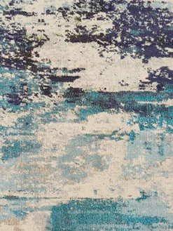 Alfombra redonda de pelo corto de diseño Celestial Redonda|Alfombras Rectangulares