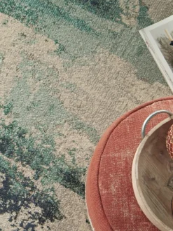 Alfombra redonda de pelo corto de diseño Celestial Redonda|Alfombras Rectangulares