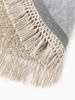 Redonda|Alfombras Rectangulares></noscript>Westwing Collection Alfombra redonda de pelo largo con flecos Dreamy