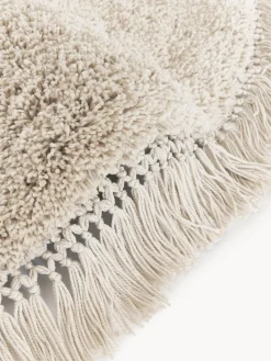 Redonda|Alfombras Rectangulares></noscript>Westwing Collection Alfombra redonda de pelo largo con flecos Dreamy