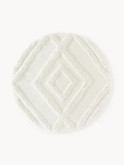 Alfombra redonda de pelo largo texturizada Magda Redonda|Alfombras Rectangulares