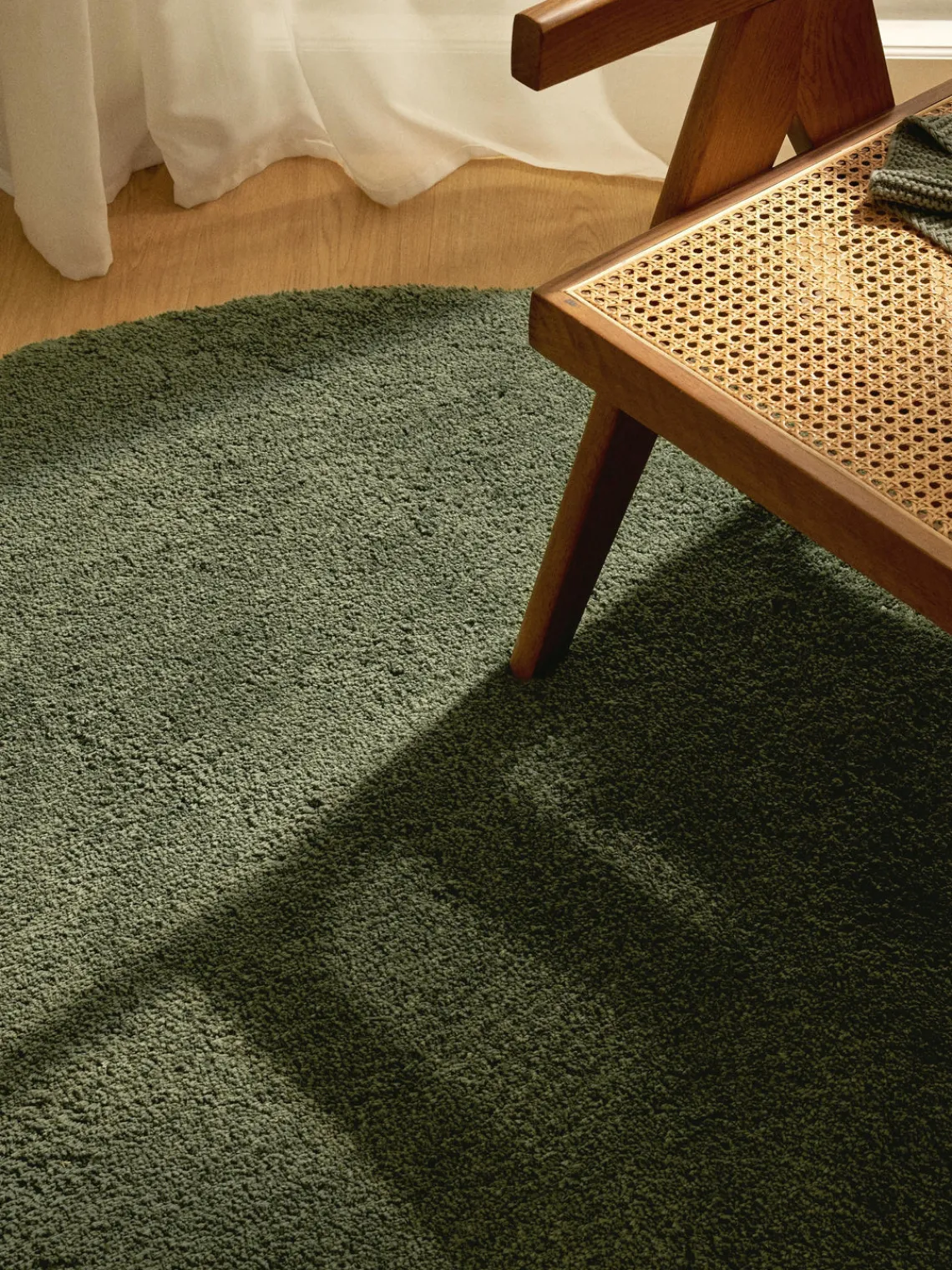 Outlet Alfombra redonda de pelo largo Leighton Redonda|Alfombras Rectangulares