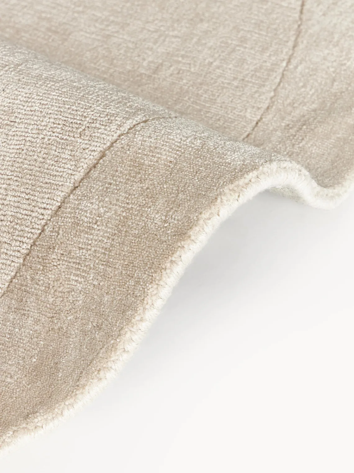 Redonda|Alfombras Rectangulares>Westwing Collection Alfombra redonda de pelo corto Kari Beige