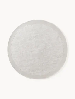 Redonda|Alfombras Rectangulares>Westwing Collection Alfombra redonda de pelo corto Kari Gris