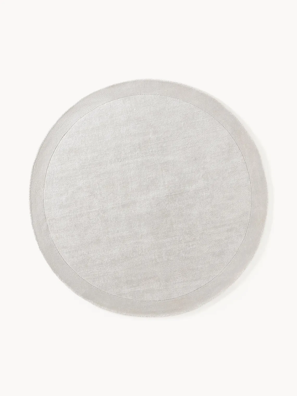 Redonda|Alfombras Rectangulares>Westwing Collection Alfombra redonda de pelo corto Kari Gris