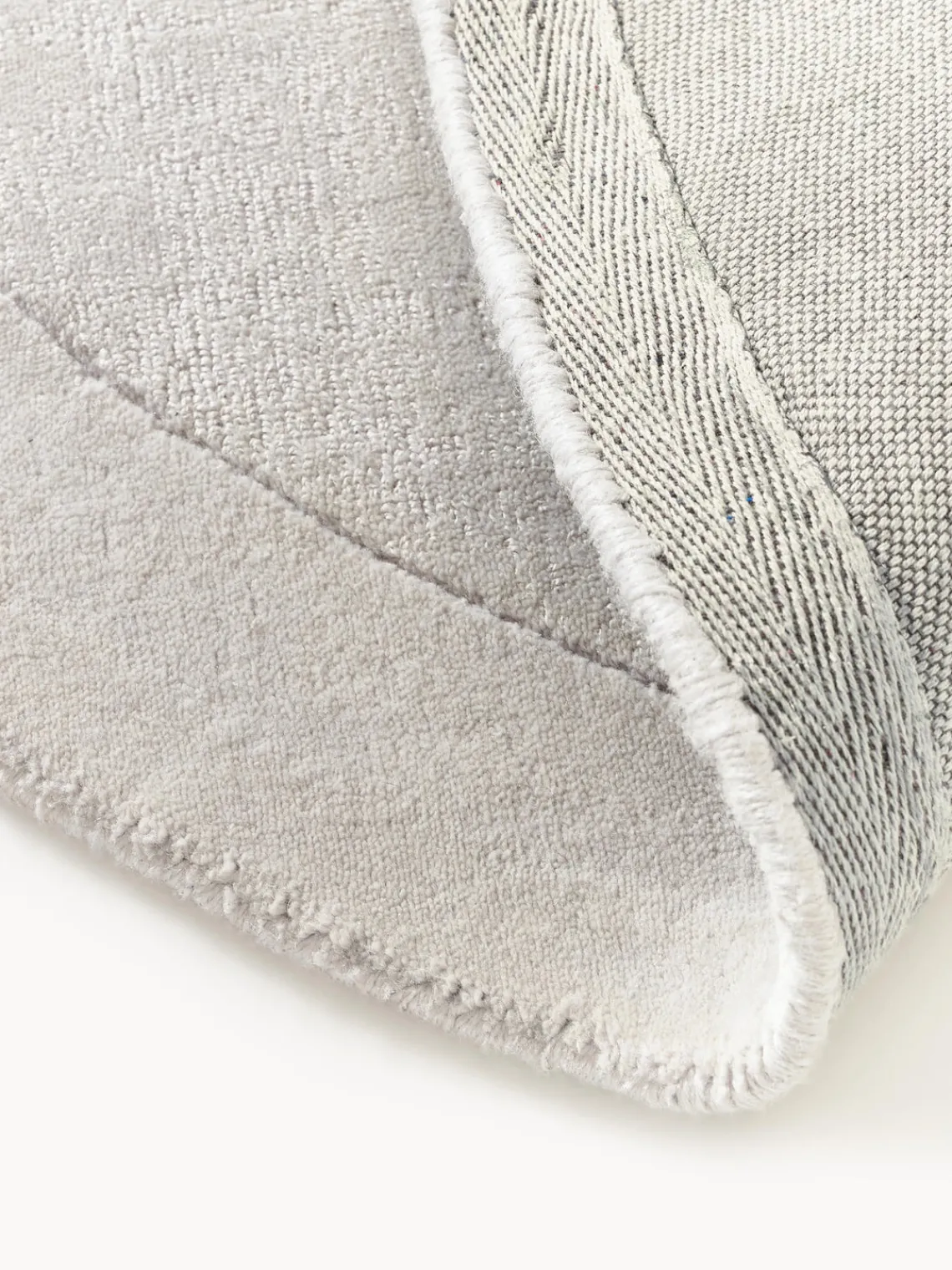 Redonda|Alfombras Rectangulares>Westwing Collection Alfombra redonda de pelo corto Kari Gris