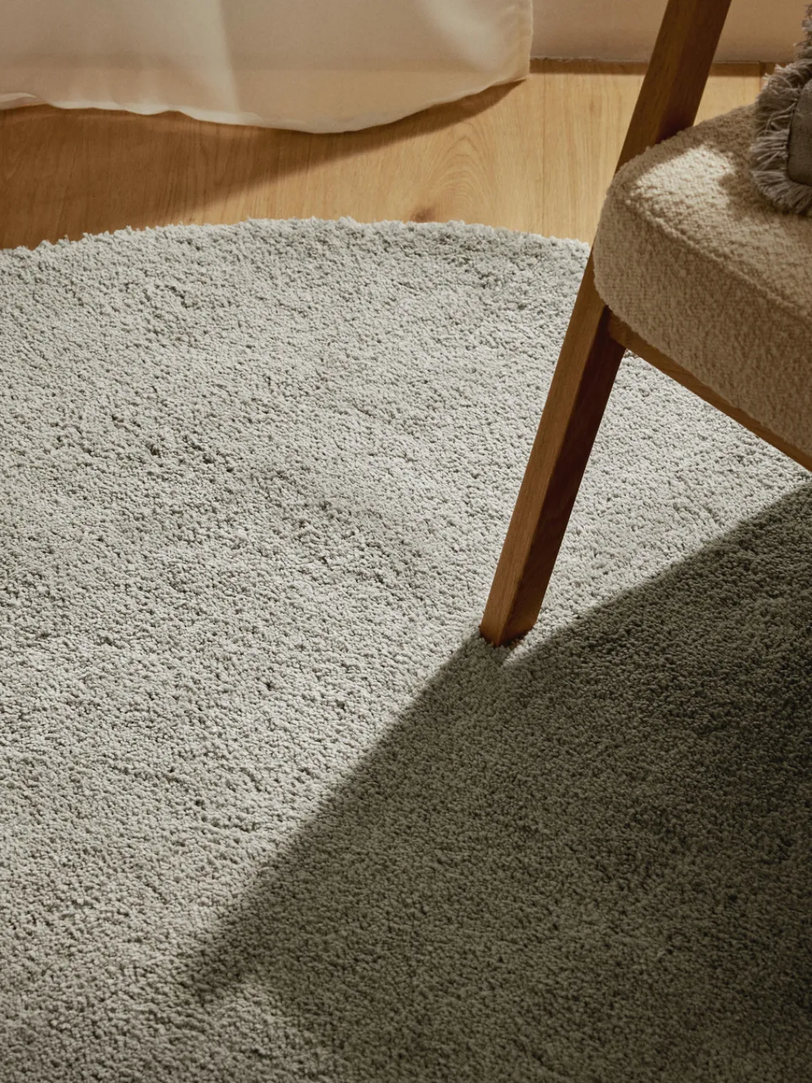 Sale Alfombra redonda de pelo largo Leighton Redonda|Alfombras Rectangulares