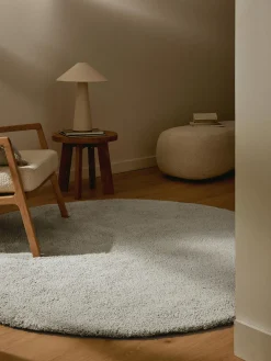 Sale Alfombra redonda de pelo largo Leighton Redonda|Alfombras Rectangulares