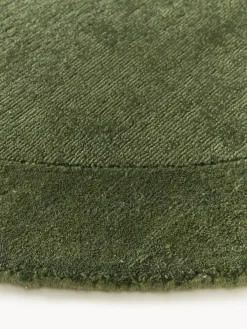 Redonda|Alfombras Rectangulares></noscript>Westwing Collection Alfombra redonda de pelo corto Kari Verde oscuro
