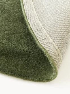 Redonda|Alfombras Rectangulares></noscript>Westwing Collection Alfombra redonda de pelo corto Kari Verde oscuro