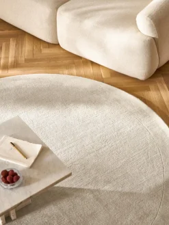 Online Alfombra redonda de pelo corto Kari Redonda|Alfombras Rectangulares