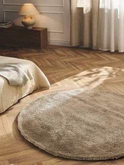 Clearance Alfombra redonda de pelo largo Leighton Redonda|Alfombras Rectangulares