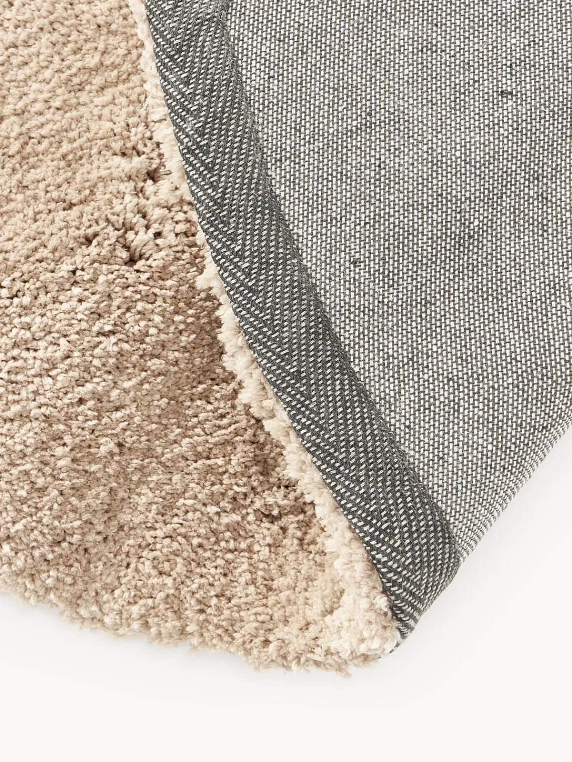 Clearance Alfombra redonda de pelo largo Leighton Redonda|Alfombras Rectangulares