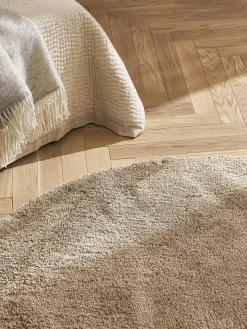 Clearance Alfombra redonda de pelo largo Leighton Redonda|Alfombras Rectangulares