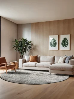 Best Alfombra redonda de tejido plano jacquard Virgin Land Redonda|Alfombras Rectangulares