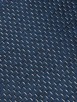 Alfombras De Exterior|Alfombras De Exterior>Westwing Collection Alfombra reversible redonda para interior y exterior Whitby Azul oscuro, blanco Off White