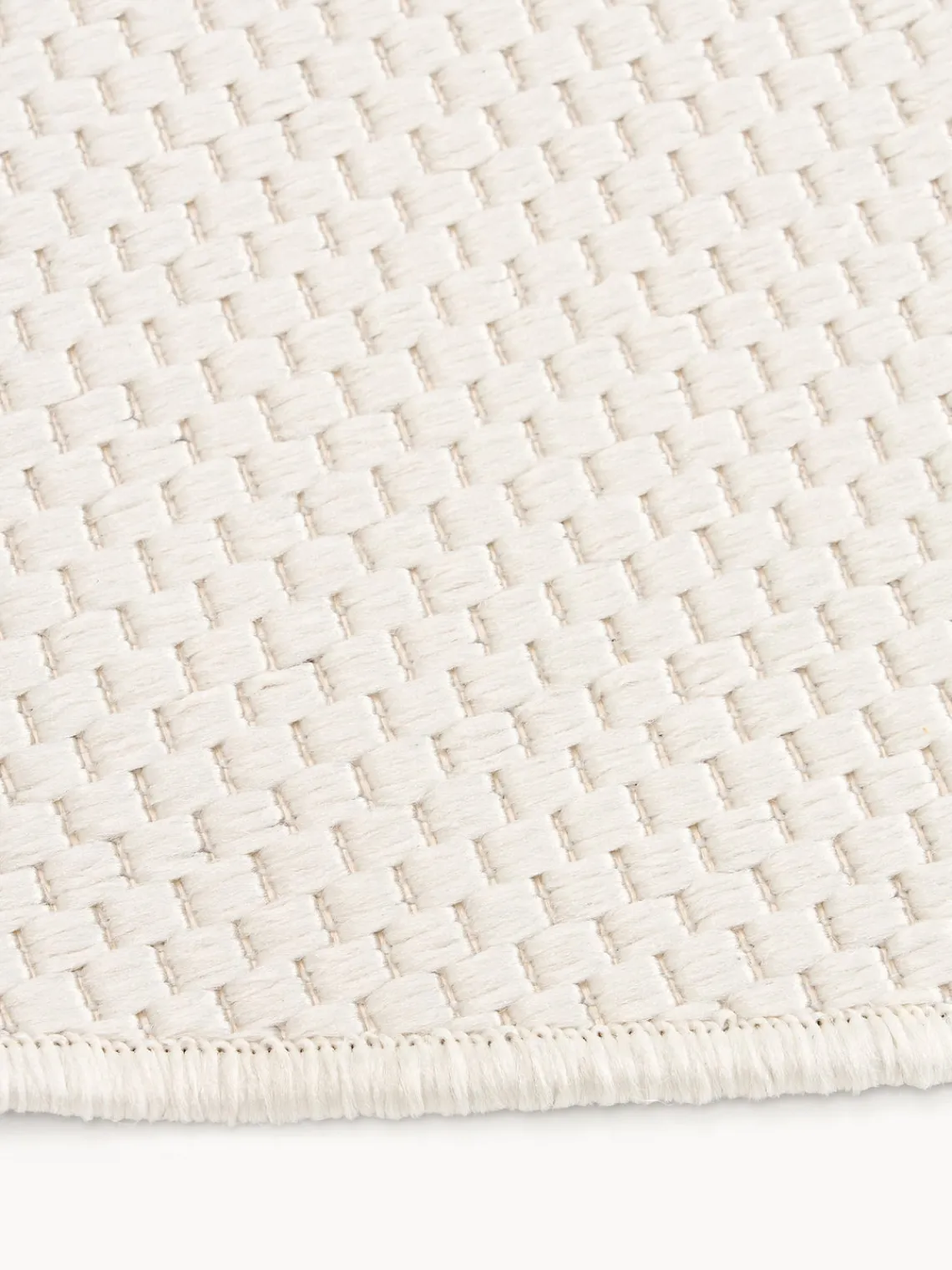 Alfombras De Exterior|Alfombras De Exterior>Westwing Collection Alfombra reversible redonda para interior y exterior Whitby Blanco Off White, taupe