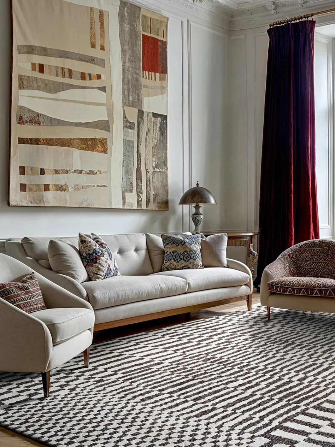 Clearance Alfombra tejida a mano Barber Rectangular|Alfombras Rectangulares