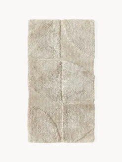 Alfombra texturizada de pelo largo Jade Rectangular|Alfombras Rectangulares