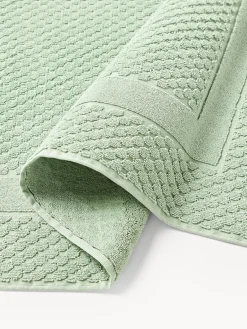 Alfombras De Baño|Mantas></noscript>Westwing Collection Alfombrilla de baño antideslizante con diseño de panal Katharina Verde salvia