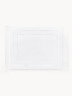 Alfombras De Baño|Mantas>Westwing Collection Alfombrilla de baño antideslizante de algodón ecológico Premium Blanco