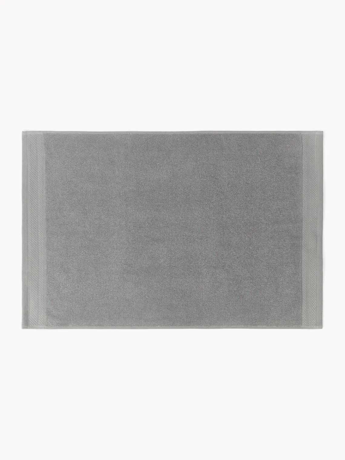 Alfombras De Baño|Mantas>Westwing Collection Alfombrilla de baño antideslizante de algodón ecológico Premium Gris oscuro