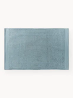 Alfombras De Baño|Mantas>Westwing Collection Alfombrilla de baño antideslizante de algodón ecológico Premium Azul petróleo