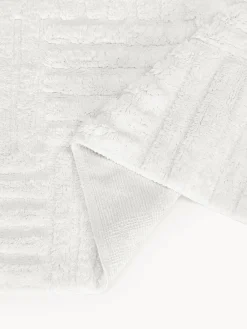 Alfombras De Baño|Mantas></noscript>Westwing Collection Alfombrilla de baño antideslizante con relieve Tianna Blanco Off White