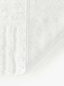 Alfombras De Baño|Mantas></noscript>Westwing Collection Alfombrilla de baño antideslizante con relieve Tianna Blanco Off White