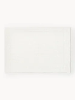 Alfombras De Baño|Mantas>Westwing Collection Alfombrilla de baño antideslizante Niam Blanco crema