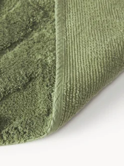 Alfombras De Baño|Mantas></noscript>Westwing Collection Alfombrilla de baño antideslizante con diseño en relieve Leaf Verde oscuro