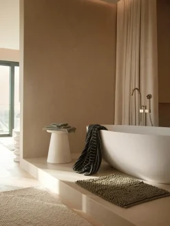 Alfombras De Baño|Mantas>Westwing Collection Alfombrilla de baño con diseño de lazo Brady Verde oscuro