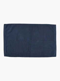 Alfombras De Baño|Mantas>Zone Denmark Alfombrilla de baño de algodón Classic Azul oscuro