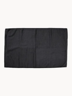 Alfombras De Baño|Mantas>Zone Denmark Alfombrilla de baño de algodón Classic Negro
